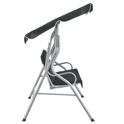 Hollywoodschaukel Cecina 3-Sitzer beschichtetes Stahlgestell in grau