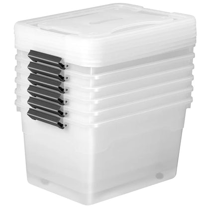 Scatola portaoggetti 30 L con coperchio set da 6
