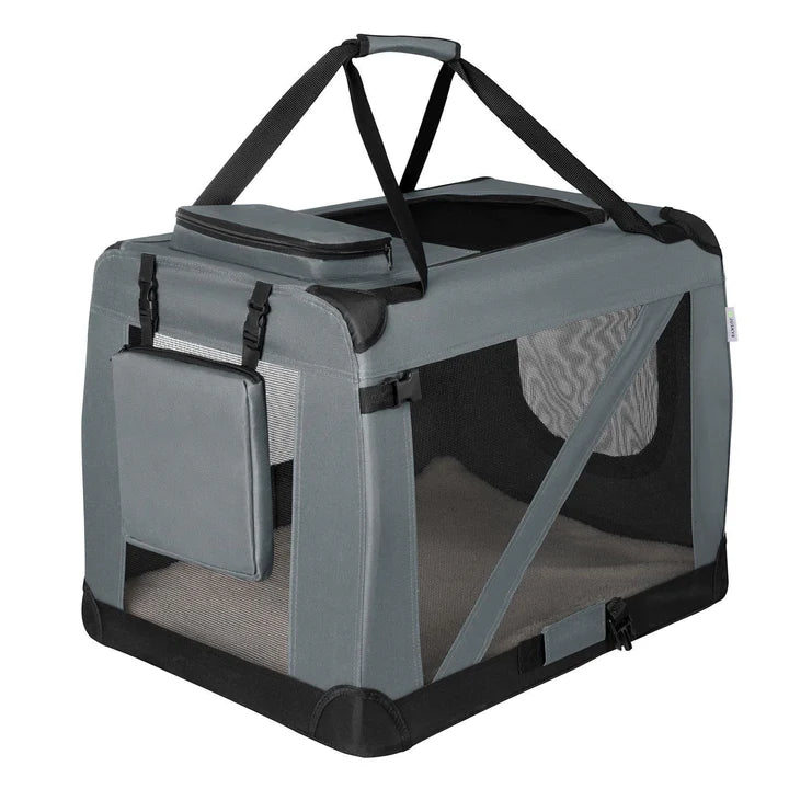 faltbare Hundetransportbox Lassie S (dunkelgrau)