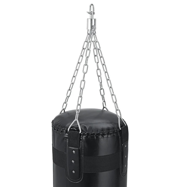 Sac de frappe 30kg avec chaîne en acier 4 points et mousqueton