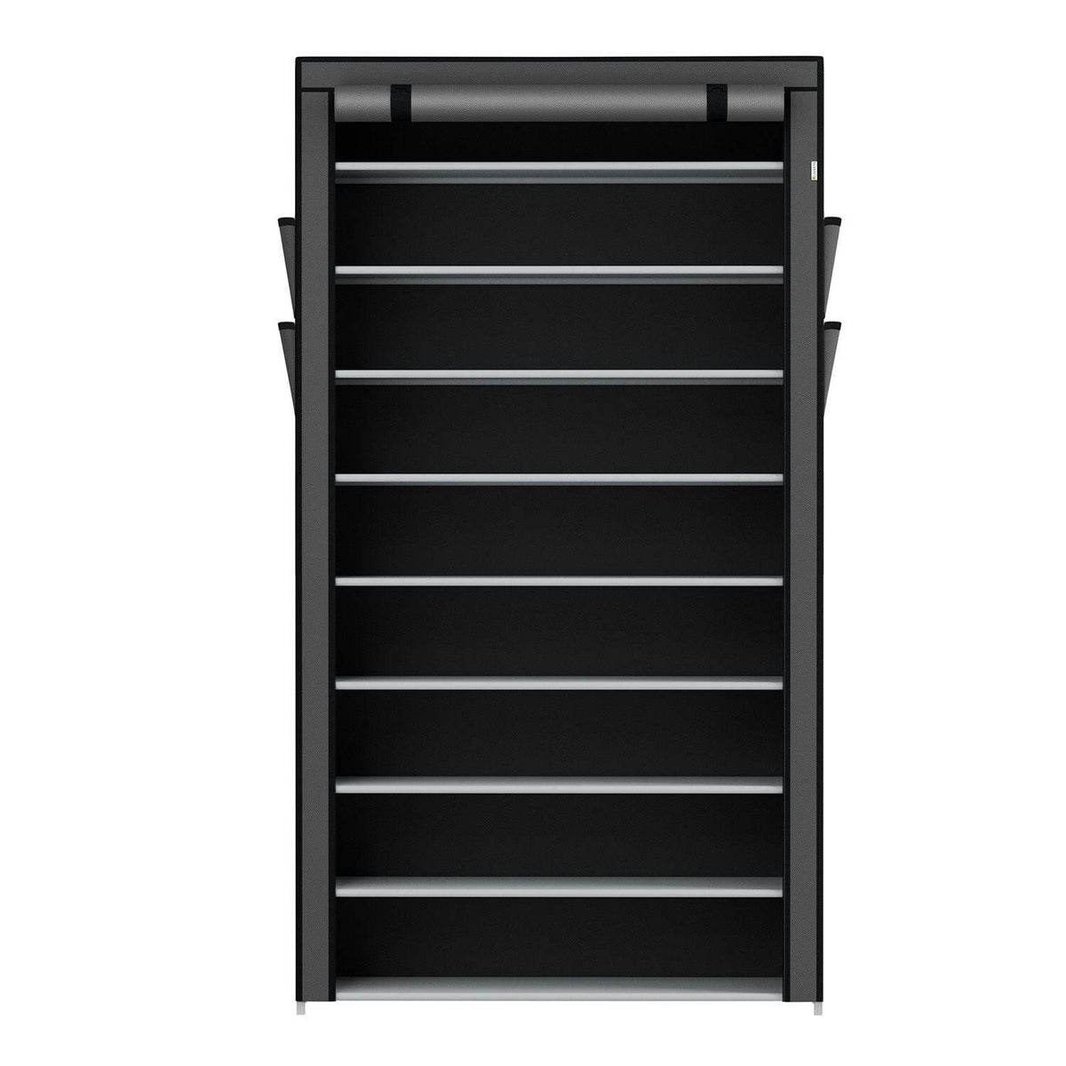 Schuhschrank L aus Stoff 9 Ebenen Grau - Palo24