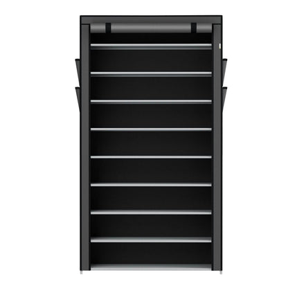 Schuhschrank L aus Stoff 9 Ebenen Grau - Palo24