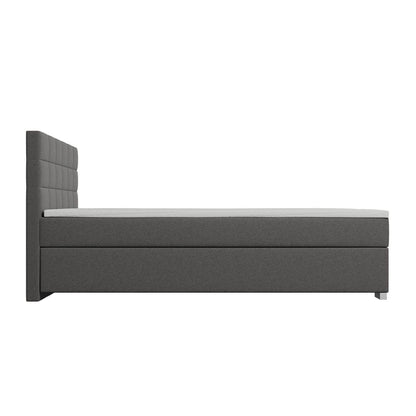 Boxspringbett Seattle 180x200 cm - Hellgrau - Palo24