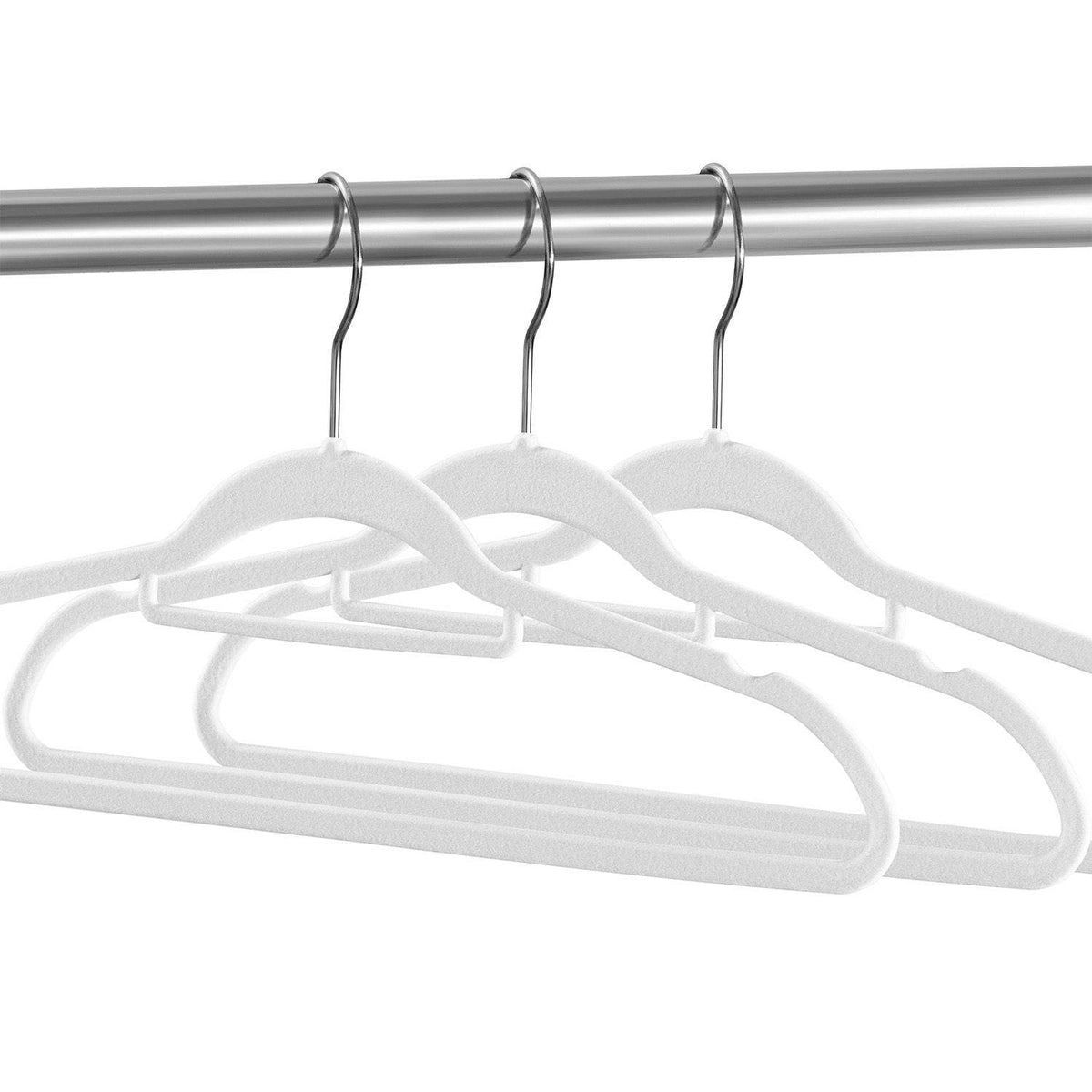 Kleiderbügel Samt 30er Set Weiss - Palo24