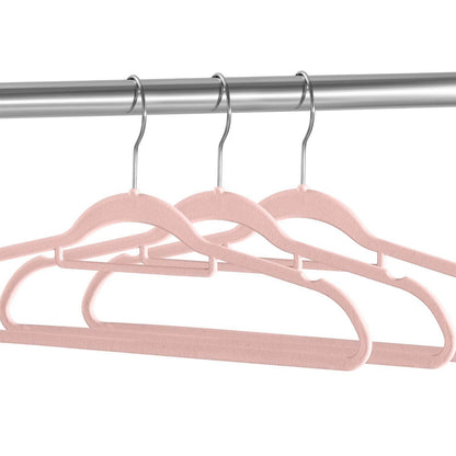 Kleiderbügel Samt 50er Set Rosa - Palo24