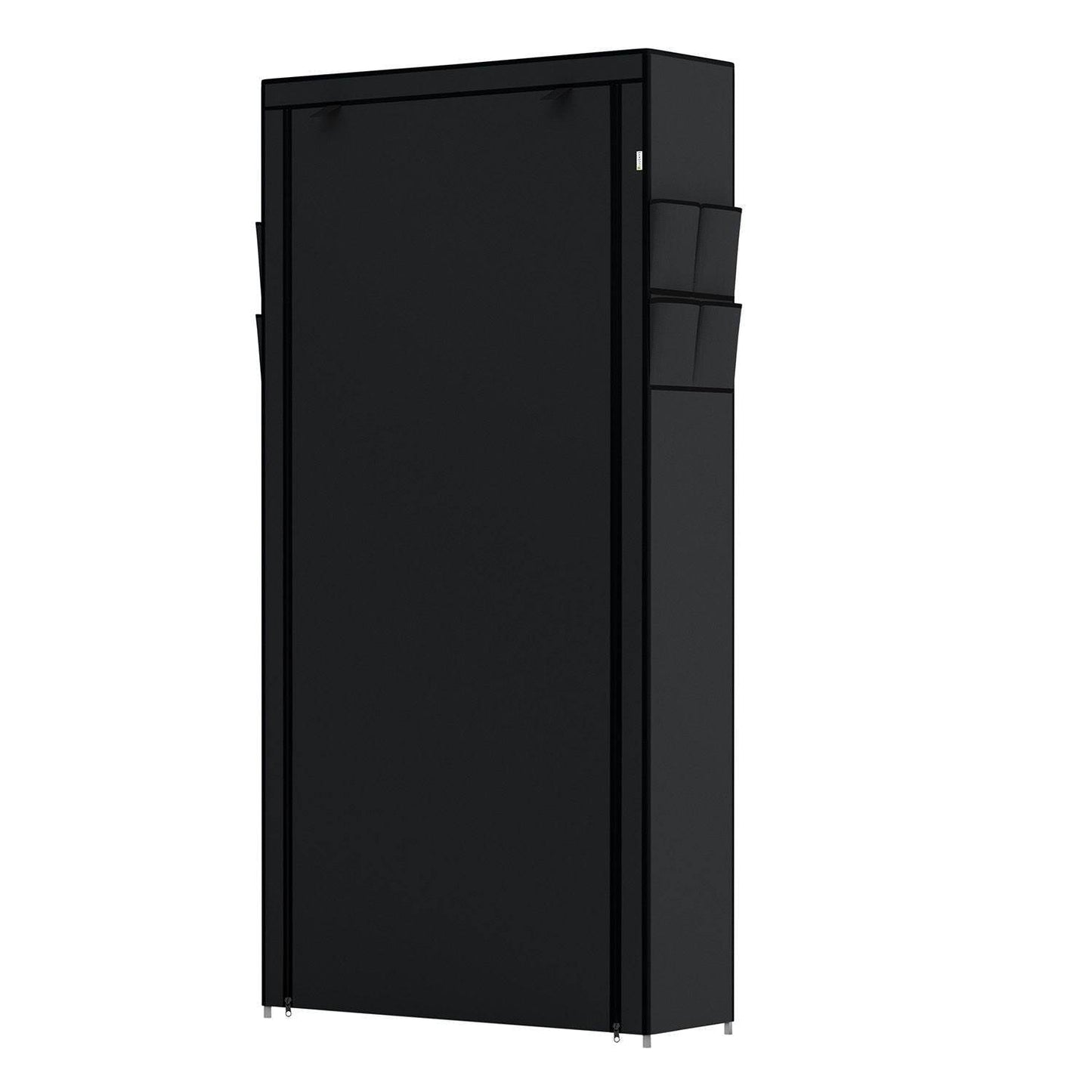 Schuhschrank L aus Stoff 9 Ebenen Schwarz - Palo24