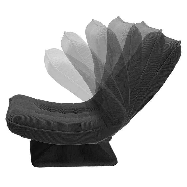 Relaxsessel Korsika mit Cord 360° drehbar Grau - Palo24
