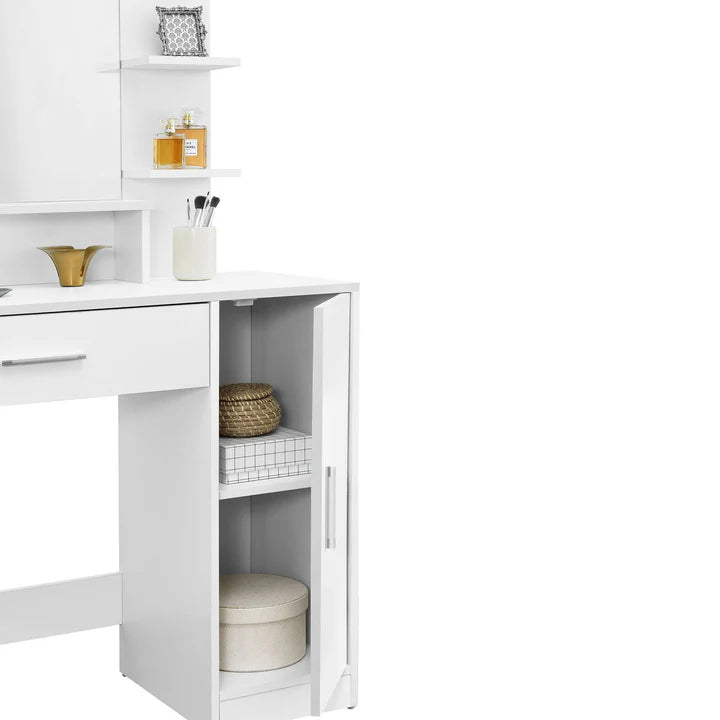 Schminktisch Zoey mit LED & Hocker Tonia - Palo24