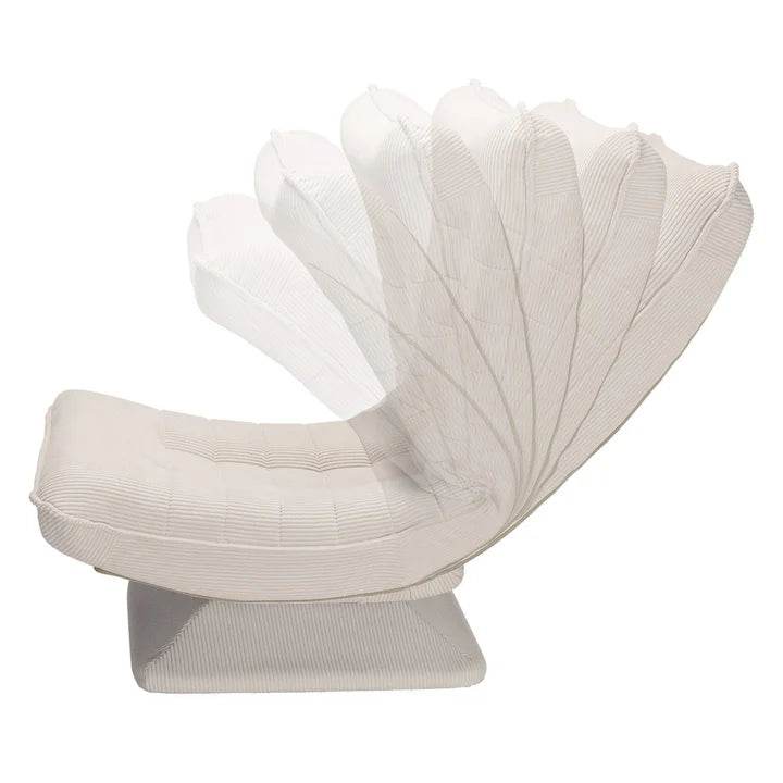 Relaxsessel Korsika mit Cord 360° drehbar Beige - Palo24