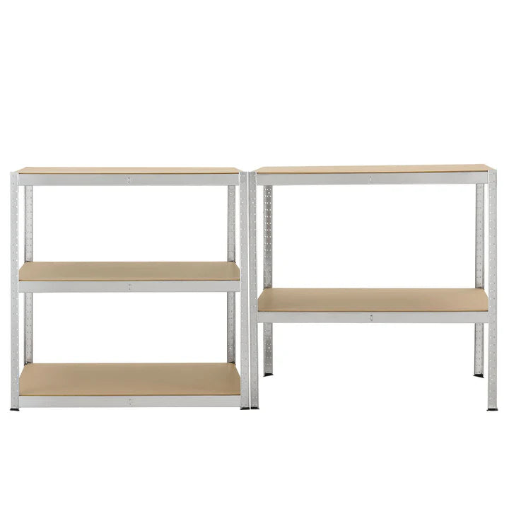 2er Set Lagerregal Schwerlastregale "Basic" 180 x 90 x 40 cm