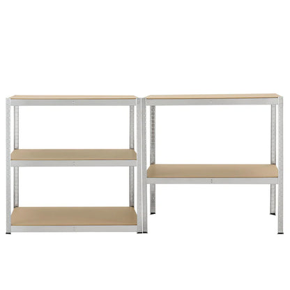 2er Set Lagerregal Schwerlastregale "Basic" 180 x 90 x 40 cm