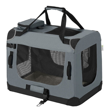 faltbare Hundetransportbox Lassie L (dunkelgrau)