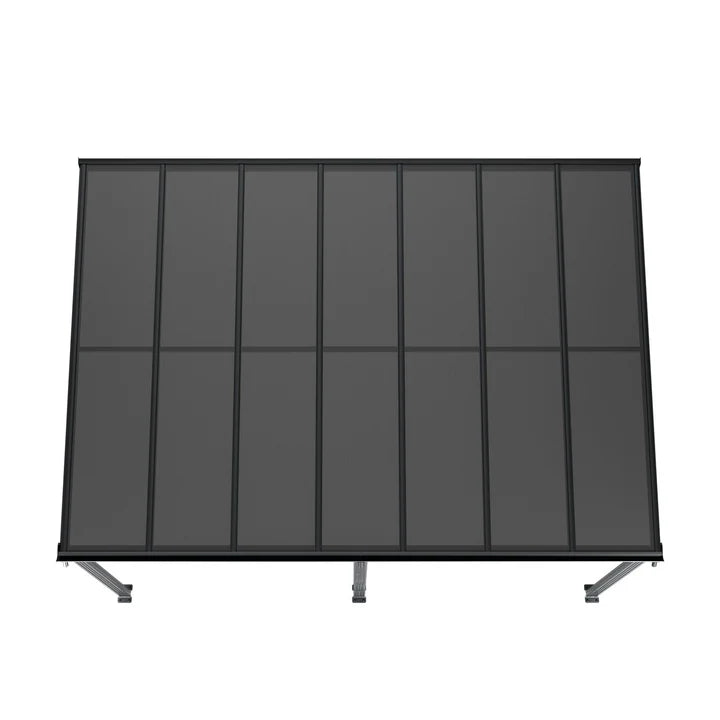 Terrassendach Borneo 4 x 3 m dunkelgrau