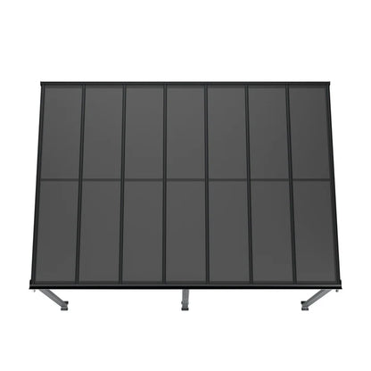 Terrassendach Borneo 4 x 3 m dunkelgrau