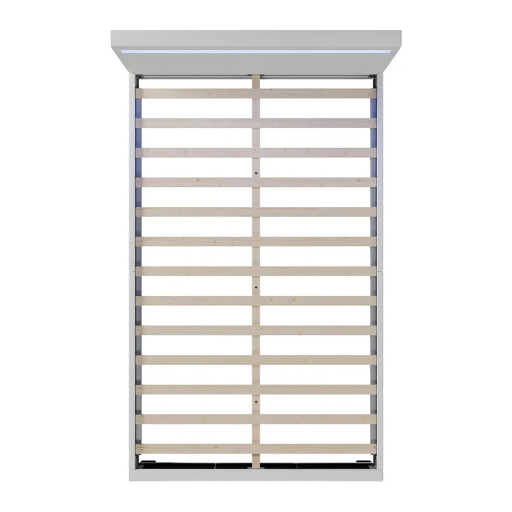 Polsterbett Verona 120 x 200 cm mit LED Beleuchtung in weiss