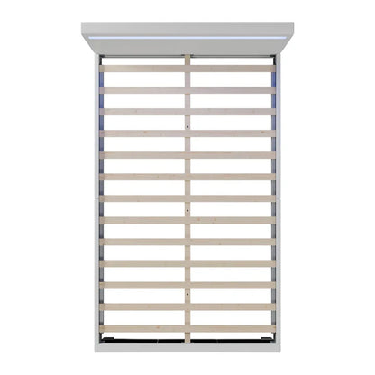 Polsterbett Verona 120 x 200 cm mit LED Beleuchtung in weiss