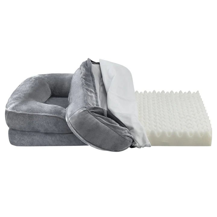 Hundebett Sheena L Orthopädisches Haustierbett Grau - Palo24