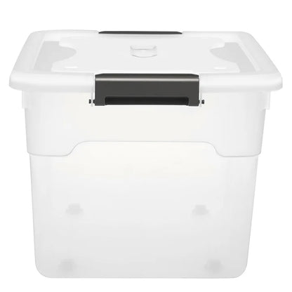 Scatola portaoggetti 45 L con coperchio set da 4