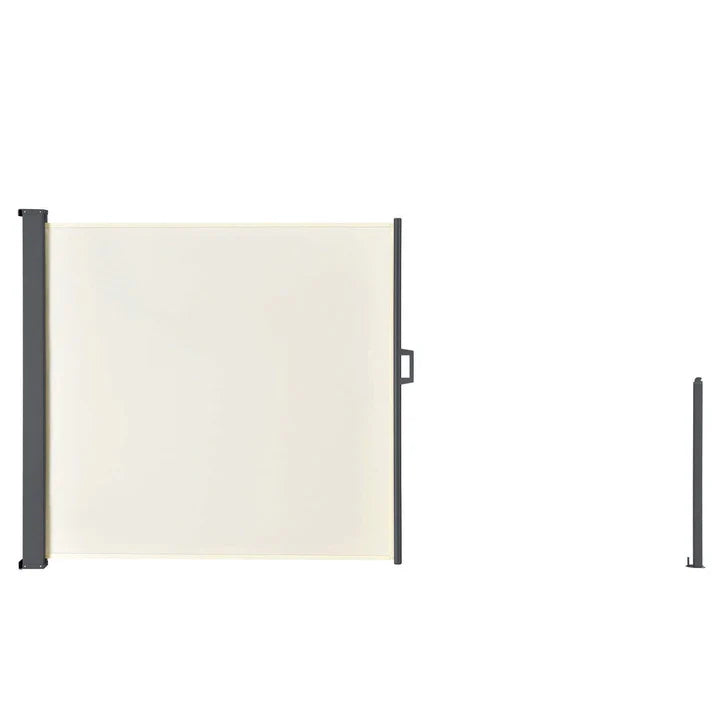 Auvent latéral Dubai 300 x 160 cm auvent beige en polyester avec revêtement PU