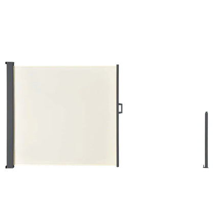 Auvent latéral Dubai 300 x 160 cm auvent beige en polyester avec revêtement PU