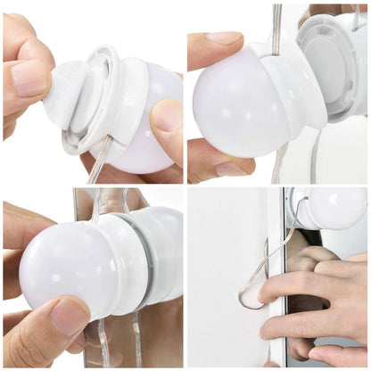Schminktisch Lichterkette mit 10 LED Lampen und USB