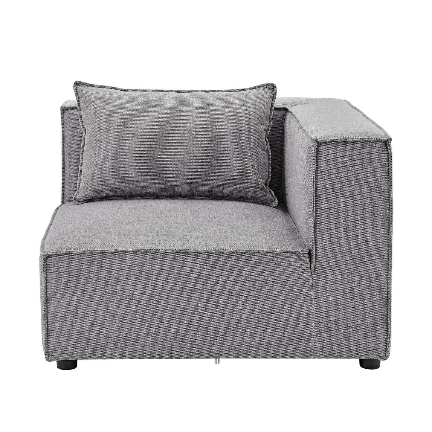 Modulares Sofa Domas L - 3 Sitzer Dunkelgrau - Palo24