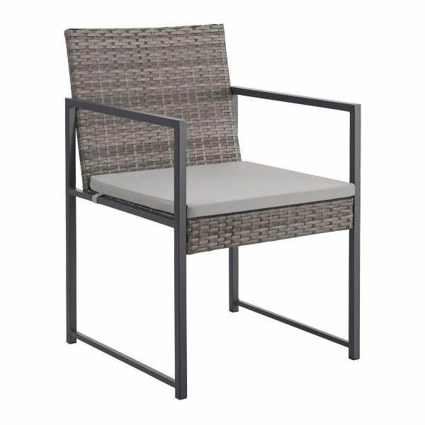 Polyrattan Sitzgruppe Bahamas M in Grau Industrial Design - Palo24