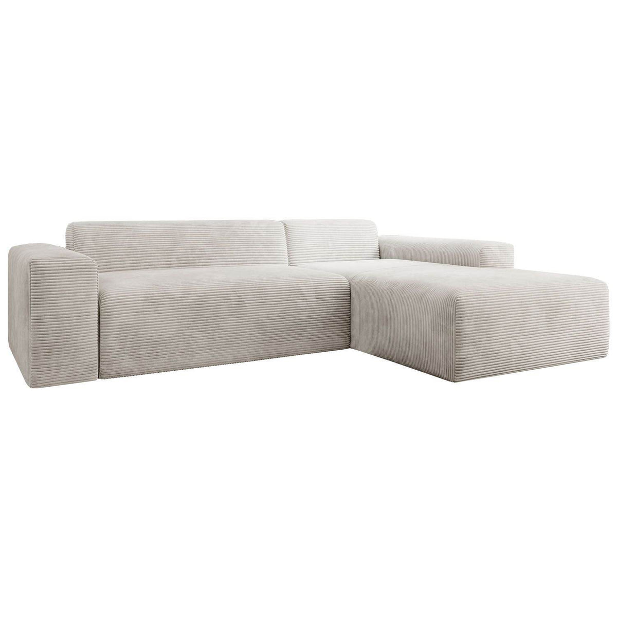 Ecksofa Vals aus Stoff Beige - Palo24