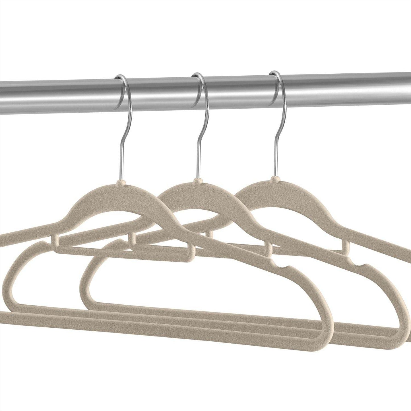 Kleiderbügel Samt 30er Set Khaki - Palo24