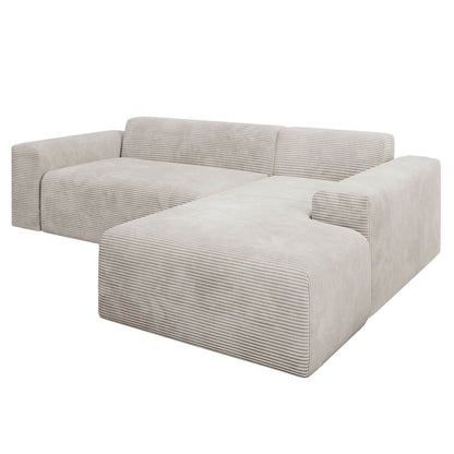 Ecksofa Vals aus Stoff Beige - Palo24