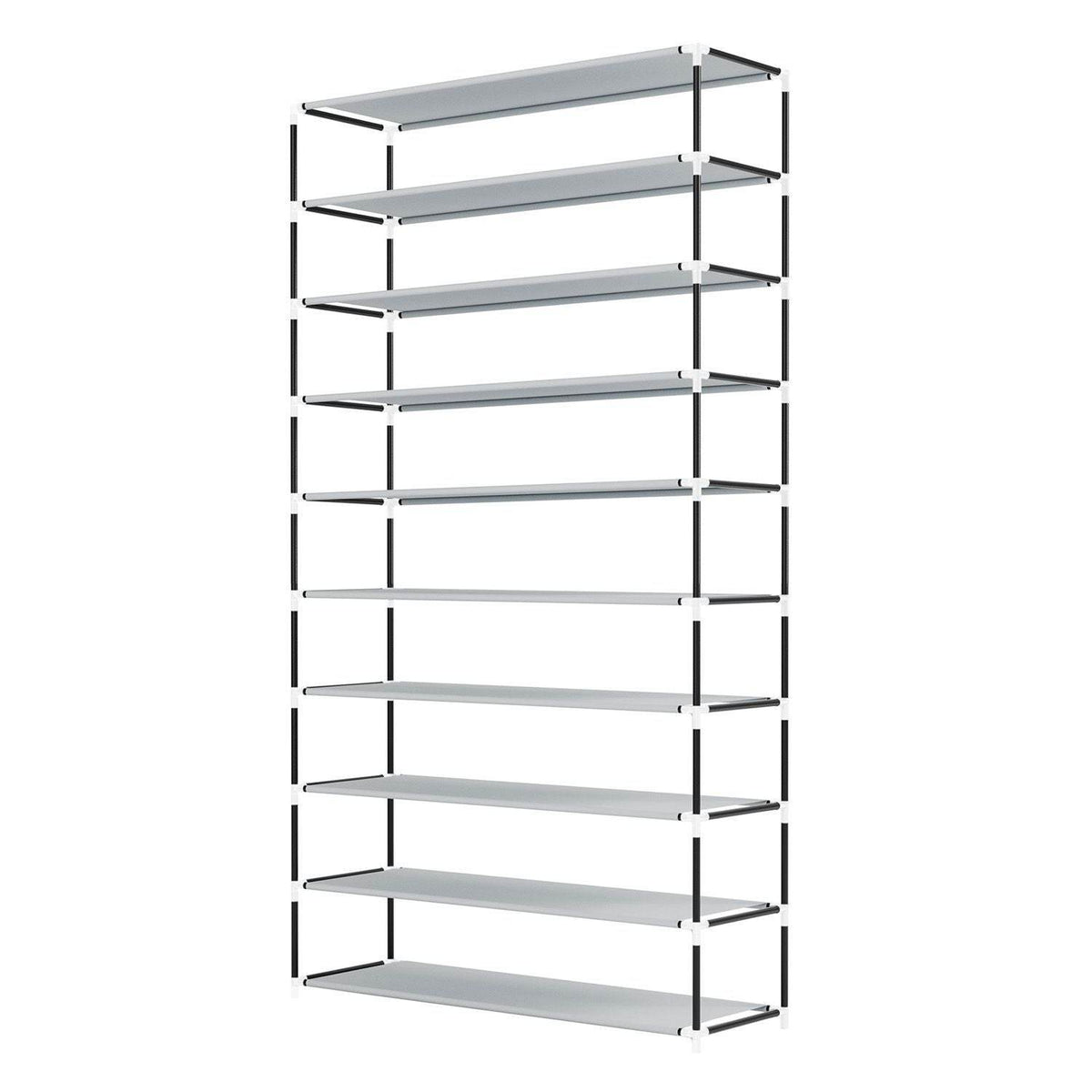 Schuhschrank L aus Stoff 9 Ebenen Hellbraun - Palo24