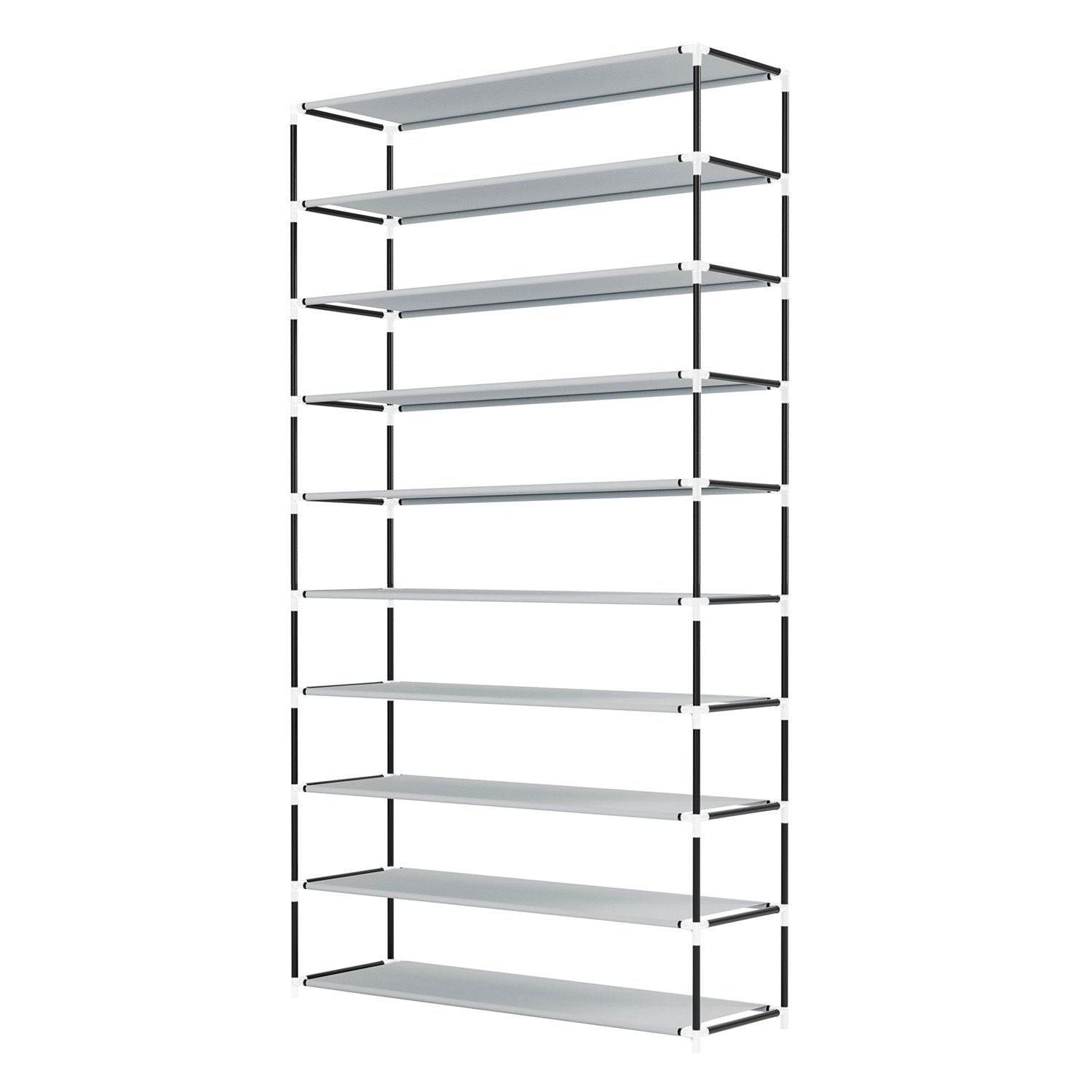 Schuhschrank L aus Stoff 9 Ebenen Hellbraun - Palo24