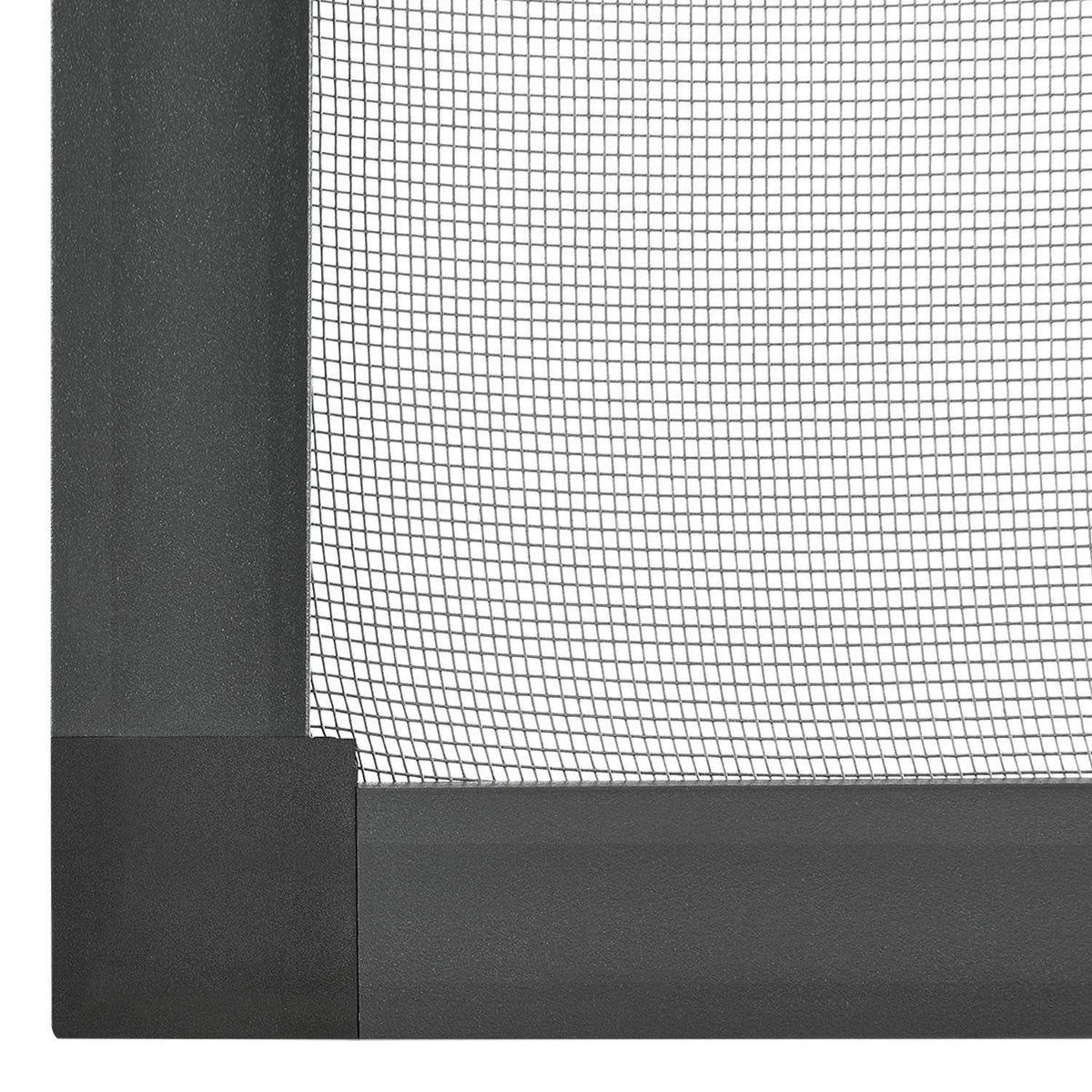 Fliegengitter 110x130 cm für Fenster Grau - Palo24