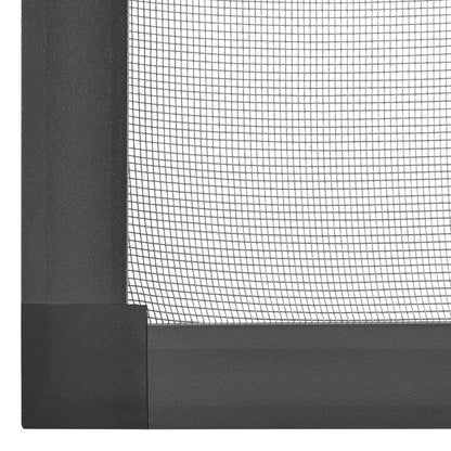 Fliegengitter 110x130 cm für Fenster Grau - Palo24