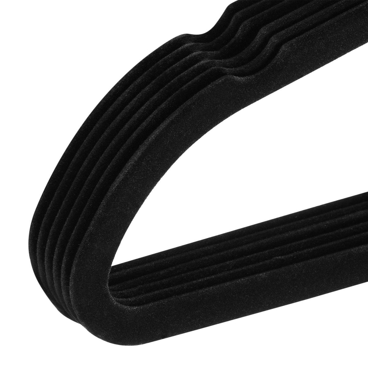 Kleiderbügel Samt 50er Set Schwarz - Palo24