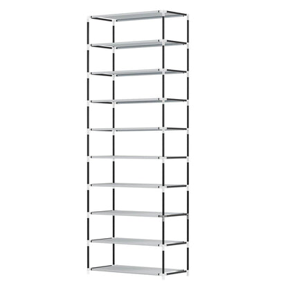 Schuhschrank M aus Stoff 9 Ebenen Schwarz - Palo24