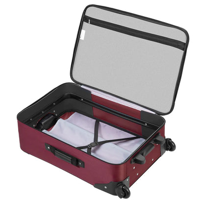 Trolley Kofferset Athen - Bordeaux 5-teiliges Set mit 2 Trolleys