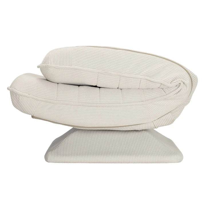 Relaxsessel Korsika mit Cord 360° drehbar Beige - Palo24