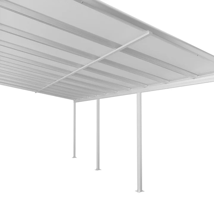 Terrassenüberdachung Terrassendach Borneo 6x3 m Weiss