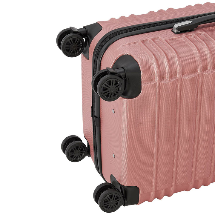 Hartschalen Kofferset Rom 3 tlg Rosa