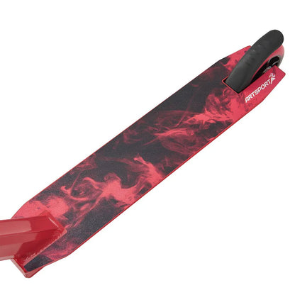 Stunt Scooter Red Smoke in Rot Schwarz Trick Roller mit 360° Lenkung