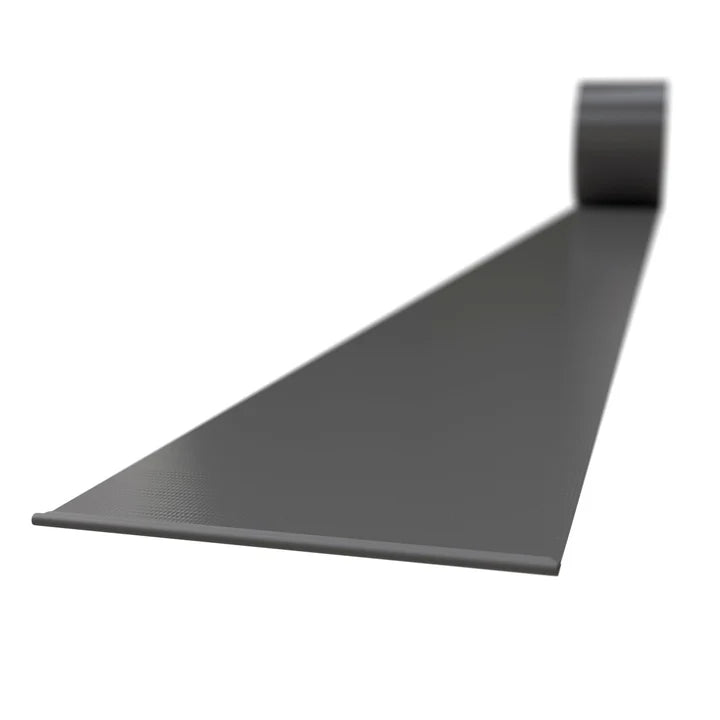 Panneau de clôture à bande d'intimité en PVC gris clair