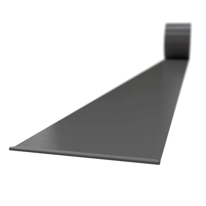 Panneau de clôture à bande d'intimité en PVC gris clair