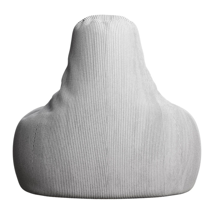 Sitzsack Chillex L mit Hocker Cord Sessel Hellgrau - Palo24