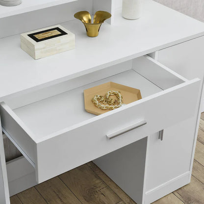 Schminktisch Zoey mit LED & Hocker Tonia - Palo24
