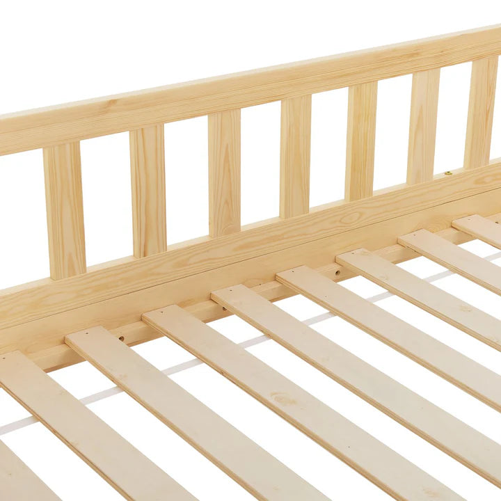 Letto per bambini Marli 80 x 160 cm con cassone e rete a doghe naturale