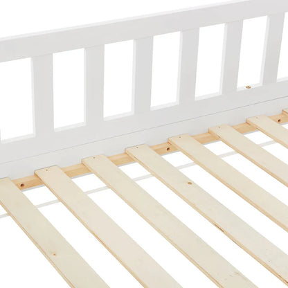 Letto per bambini Marli 80 x 160 cm con contenitore e rete a doghe bianco