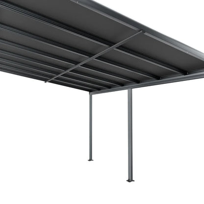 Terrassendach Borneo 4 x 3 m dunkelgrau