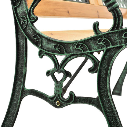 Banc de jardin 2 places Sanremo en bois peint et fonte