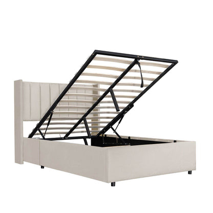 Polsterbett Savona 140 - Beige - Palo24
